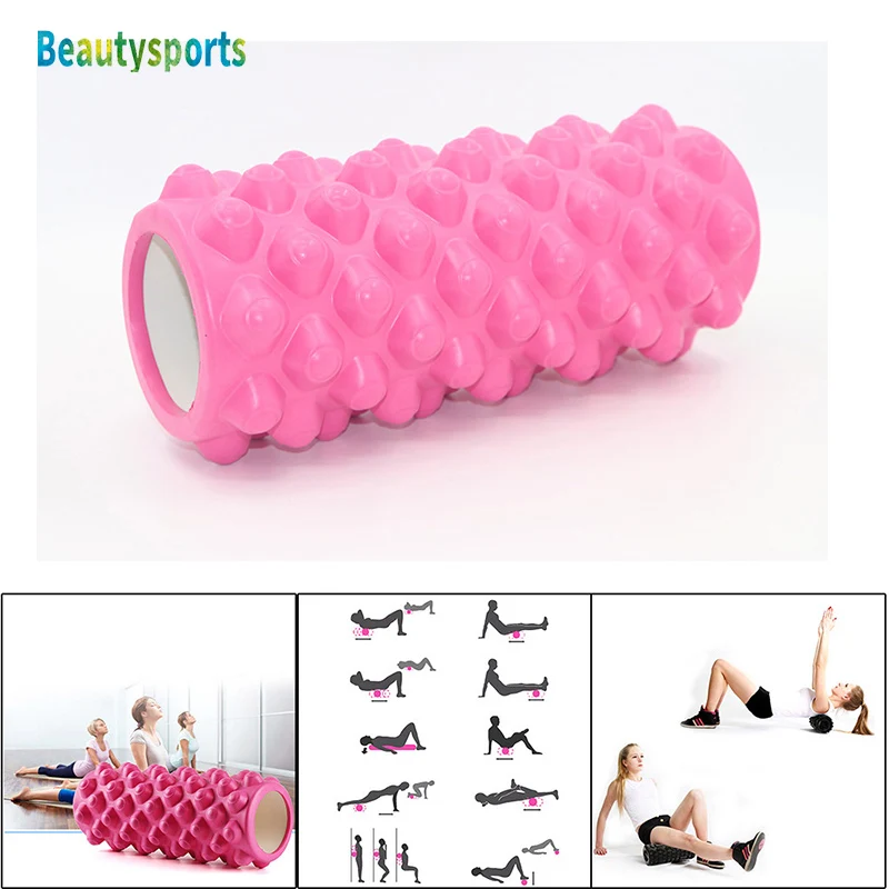 33*14cm Foam Roller Yoga Columna Fitness Gym Deep Tissue Myofascial Release Exercise Sports Massage 