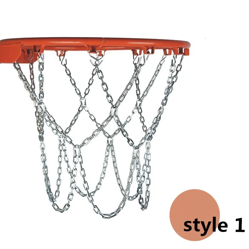 Lndoor Outdoor Basketball Hoop Heavy Basketball Metal Net Anti-Rust Chain Steel Rings Standard Accessories