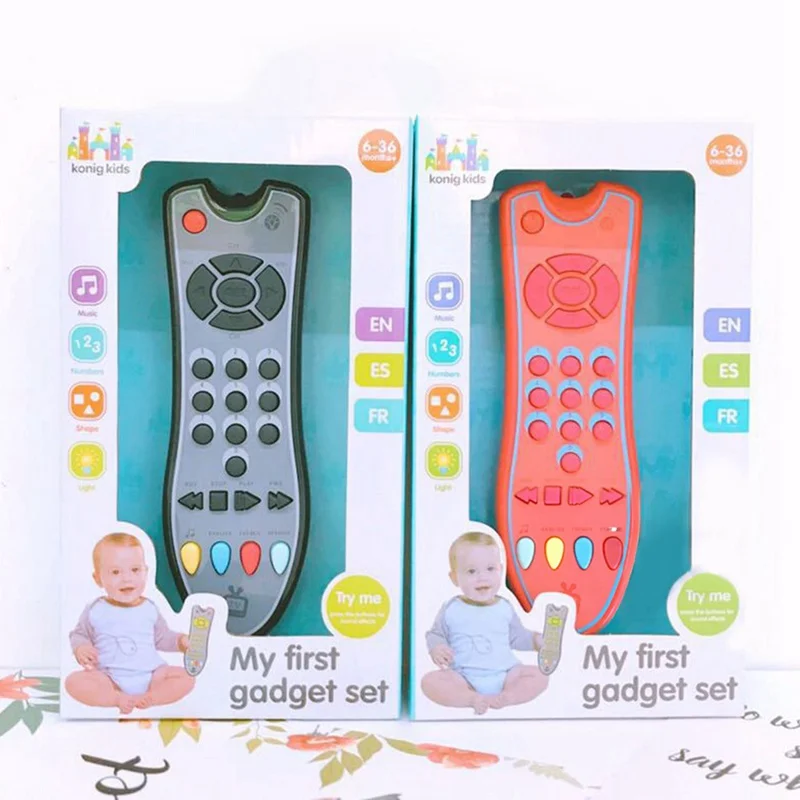 Juguete de simulación de TV con Control remoto para bebés, juguete educativo para niños con Control remoto, para regalo de bebé, 2020
