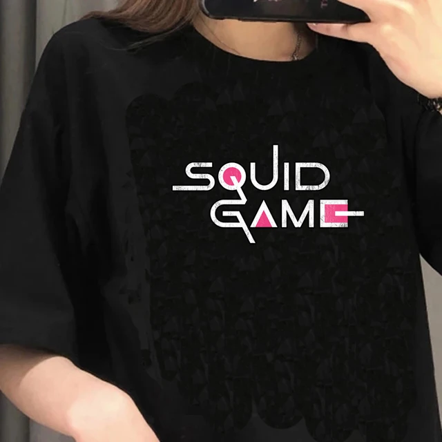 Korean TV Squid Game T Shirt Men Kawaii Cartoon Summer Tops 456 Graphic Tees Unisex Harajuku Fashion Korean Style T-shirt Male 90785