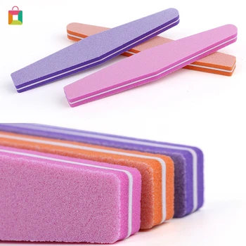 

BeautyBigBang Nail Buffer Professional Nail Files Buffing Slim Crescent Nail Beauty Tools Diamond Spong Bloc Polissoir Ongles
