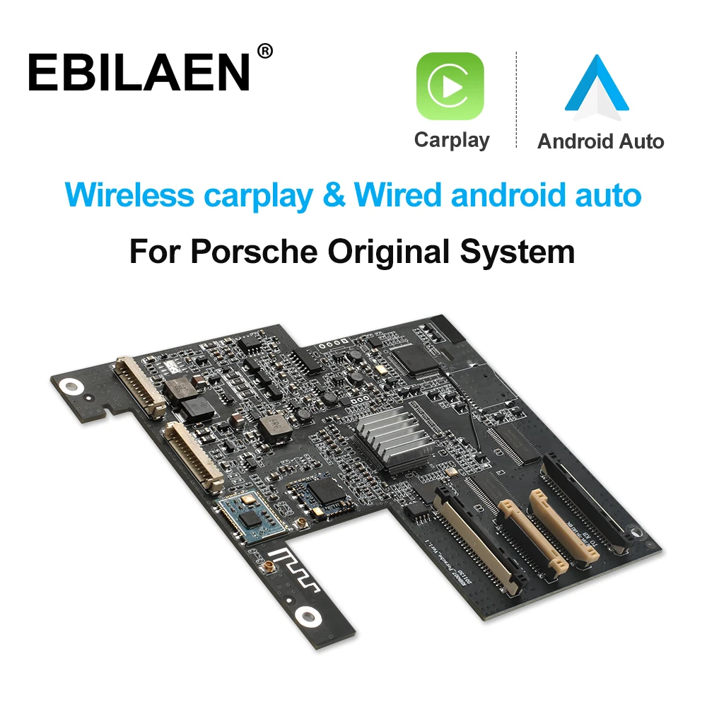 EBILAEN Wireless Carplay Module Box For Porsche Panamera Cayenne Macan Cayman Boxster 911 718 PCM 3.1 Android Auto | Автомобили и
