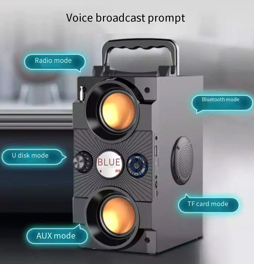 Портативная Bluetooth колонка 40 Вт с двумя динамиками|Портативные колонки| |