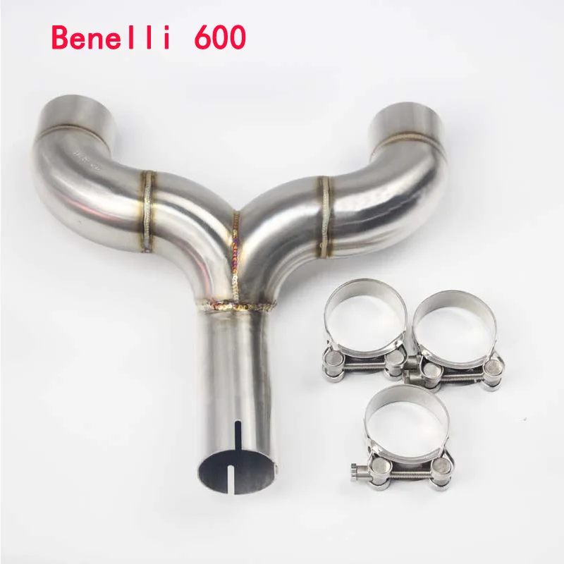 

Escape Motorcycle Exhaust Mid Link Pipe Middle Connect Tube Stainless Steel Exhaust System For Benelli600 All Years