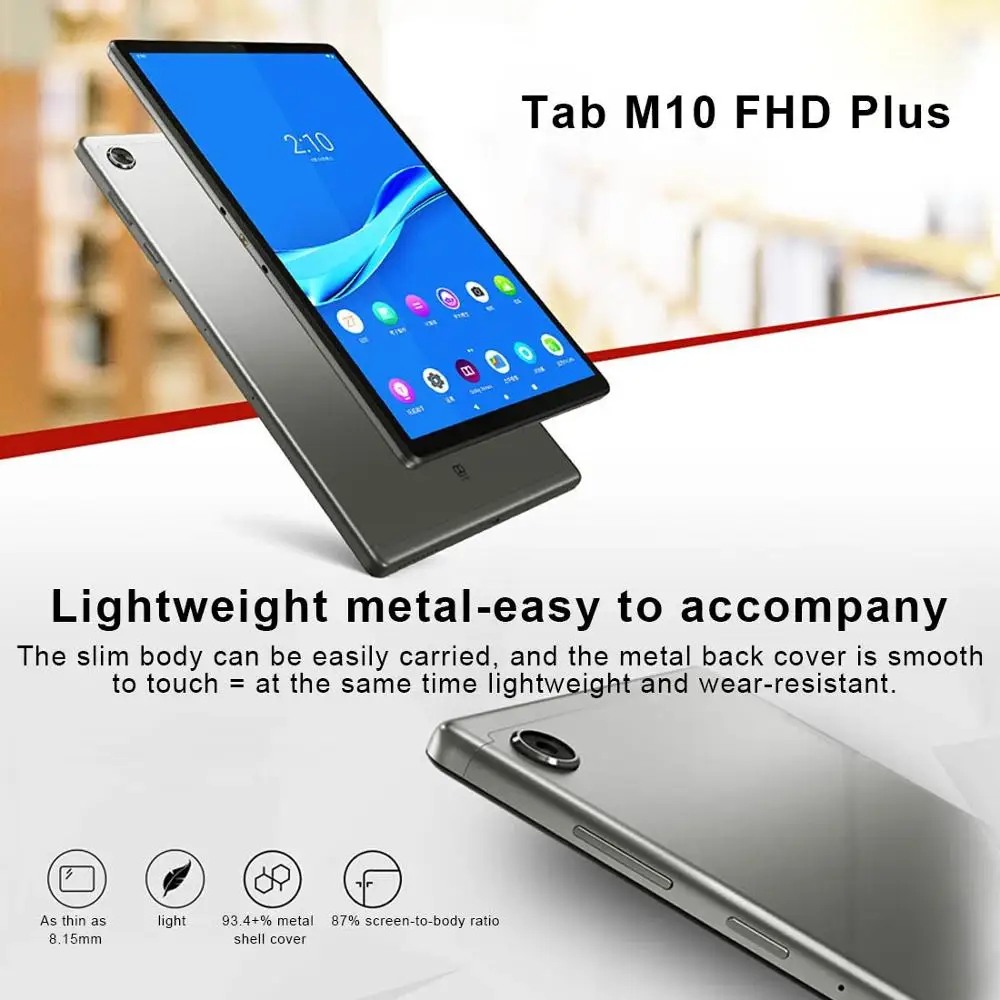 Oryginalna karta Lenovo M10 Plus TB-X606F 10.3 cala 4GB RAM 64GB ROM Android 9 Pie MediaTek P22T octa-core Tablet 1920x1200 13.0MP 4 Oryginalna karta Lenovo M10 Plus TB-X606F 10.3 cala 4GB RAM 64GB ROM Android 9 Pie MediaTek P22T octa-core Tablet 1920x1200 13.0MP 4