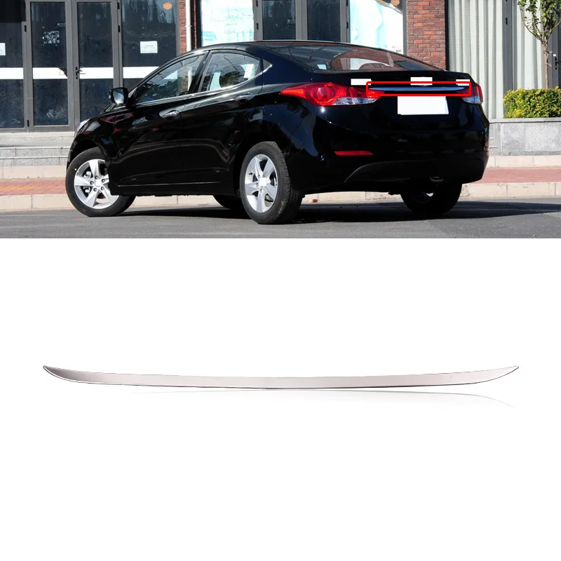 CAPQX для Hyundai Elantra Avante 11-15 ABS Хромированная Задняя Крышка багажника искусственные