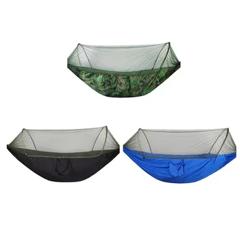 

High Quality Automatic Unfolding Ultralight Parachute Hammock Hunting Mosquito Net Double Lifting Outdoor Furniture Hammock