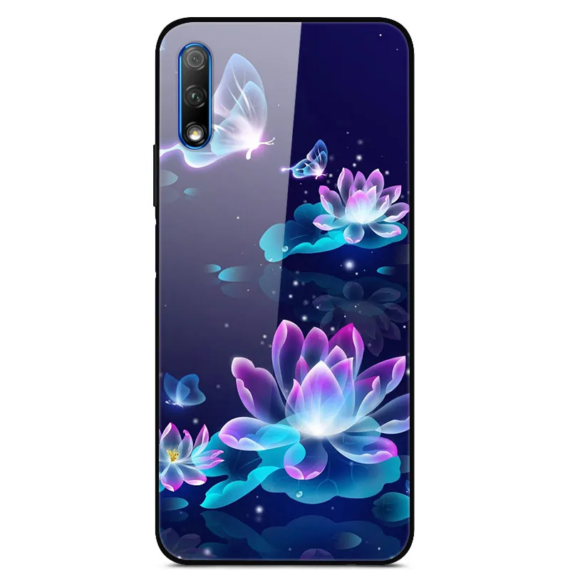 Для huawei Honor 9X чехол, силиконовый бампер, жесткий, закаленное покрытие для huawei Honor 9X x9, китайская версия, стеклянный чехол Honor9X 9 X Funda