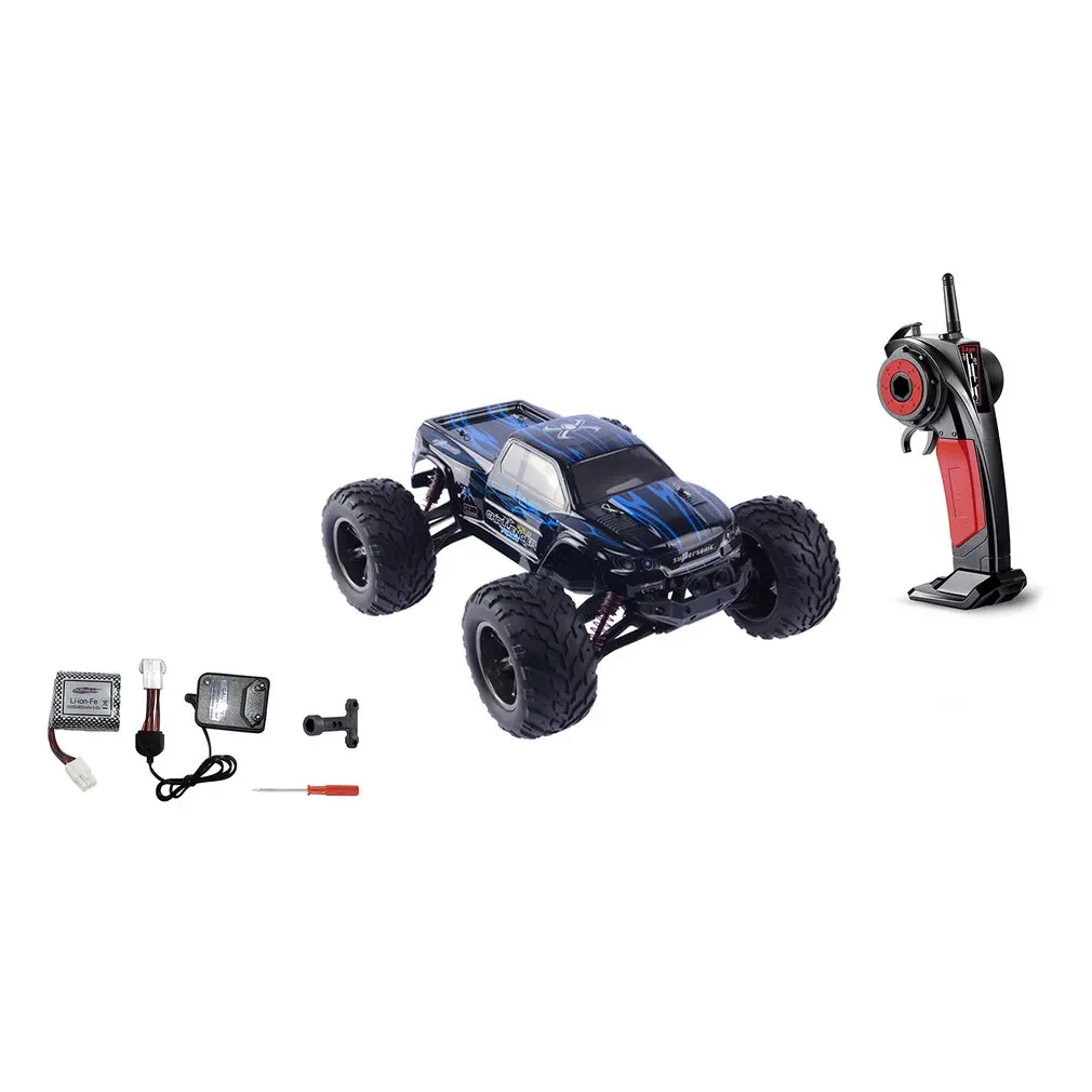 Абсолютно 9115 1:12 RC автомобиль 4WD вождение автомобиля щеткой моторы привод Bigfoot автомобиль дистанционного управления модель автомобиля внедорожник игрушка - Цвет: blue EU