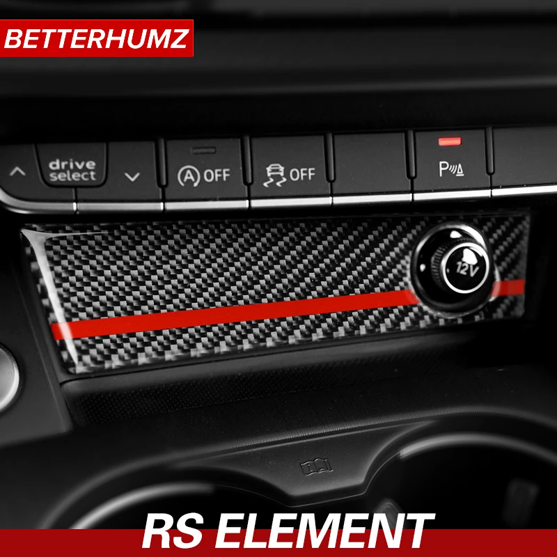 アウディa4 A5 インテリア炭素繊維シガーソケットライターパネル車のステッカーusb高速車の充電器電源パネルカバートリム Interior Mouldings Aliexpress