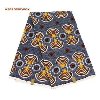 

Ankara Fabric African real Wax Print 100% Polyester Fabrics for sewing clothes Patchwork fabric by the yard designer FP6374