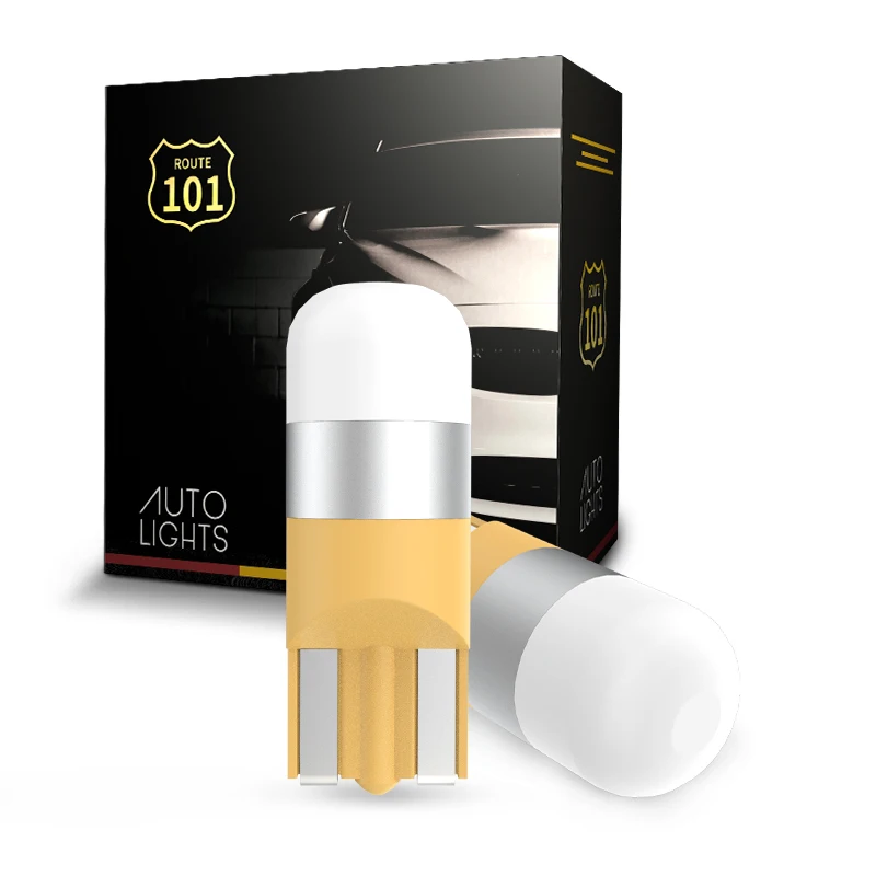 

Route101 2x WY5W Amber Yellow Orange Side Marker Indicator Light Bulb T10 LED W5W 12V LED Car Signal Auto Lamp 5W5 194 168 White