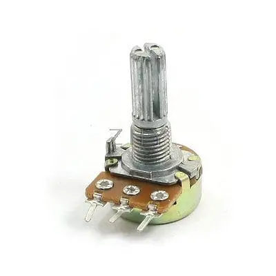 

100K ohm 3 Terminals Single Linear Rotary Adjustable Taper Potentiometer