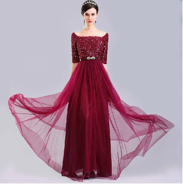 Новые модные вечерние платья с рукавами, с блестками, vestido de renda festa robe de soiree, сексуальное длинное вечернее элегантное платье для мамы невесты