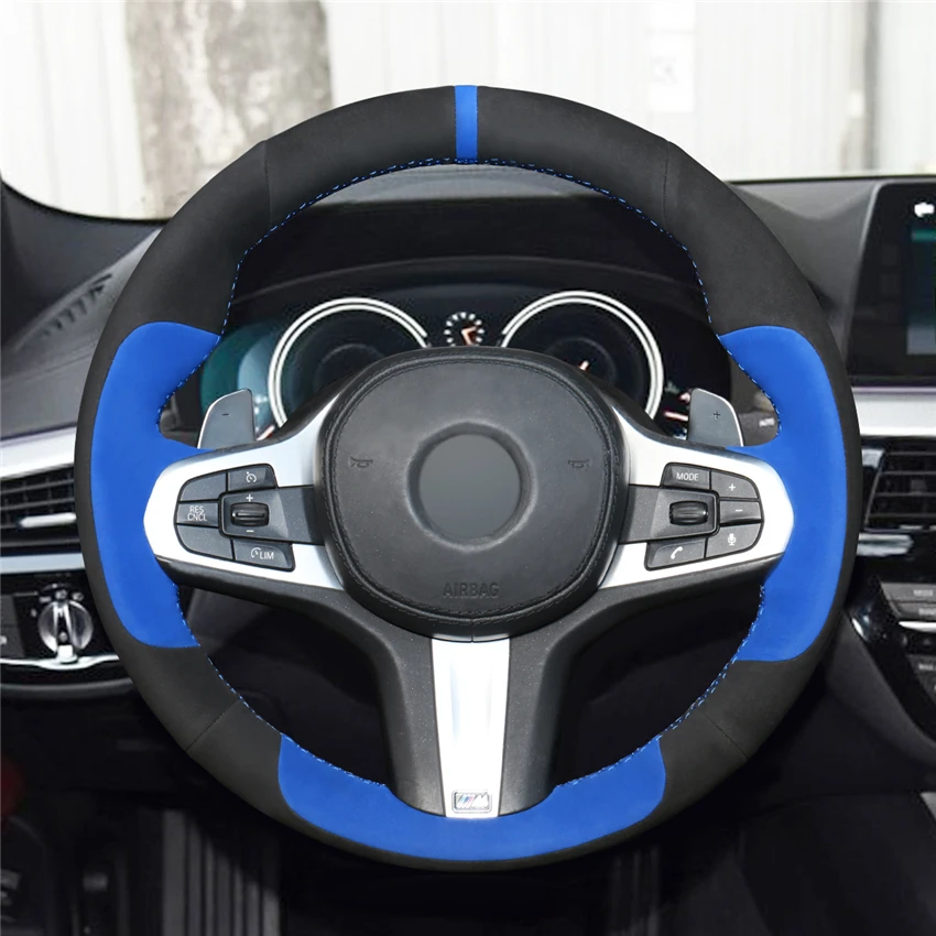 

DIY Anti-Slip Wear-Resistant Steering Wheel Cover For BMW G30 G31 G32 G20 G14 G15 X3 G01 X4 G02 X5 G05 Car Interior Decoration