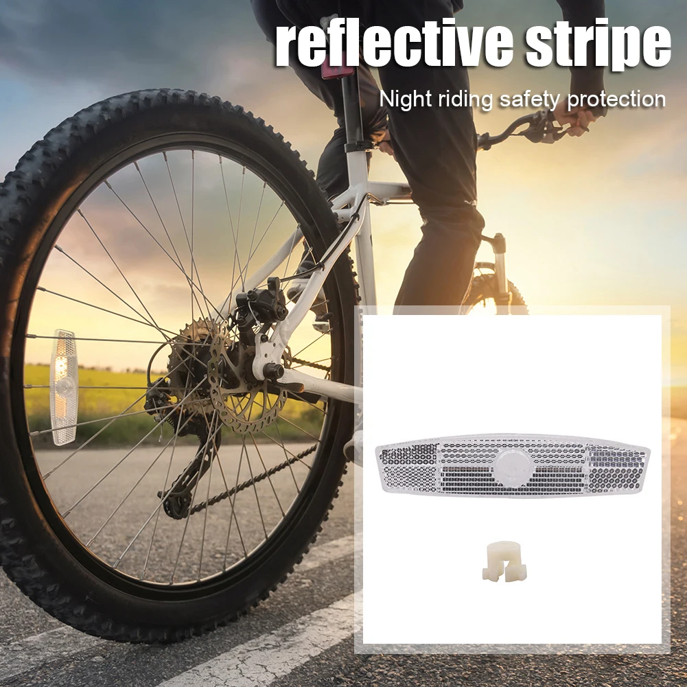 Road Bike Warning Spoke Reflector Steel Wire Lamp Warning Tapes MTB Bicycle Wheel Rim Reflective Mount Clips