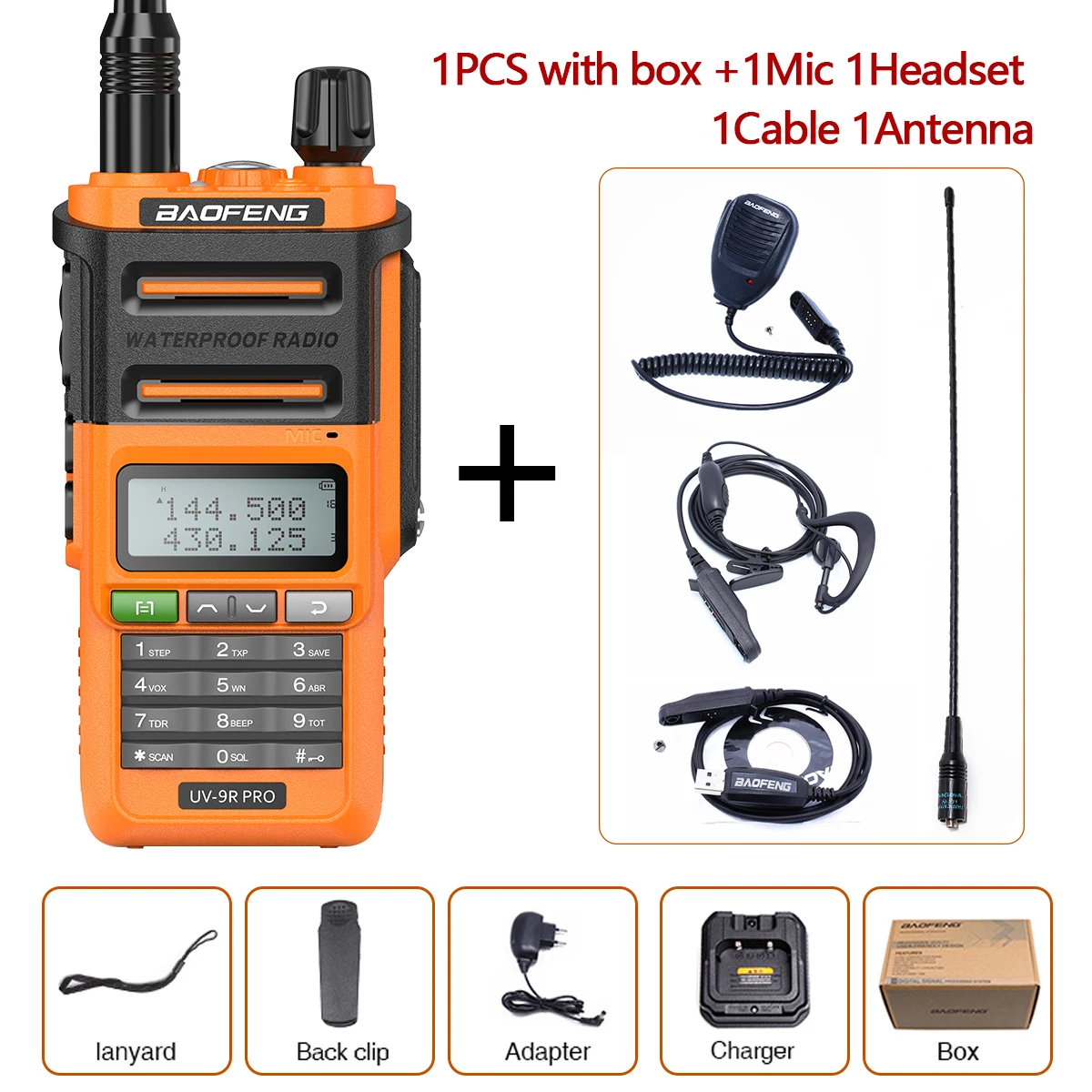 two way radios for sale Baofeng UV-9R PRO 10W Powerful Walkie Talkie CB set portable Handheld 50KM Long Range Two Way Radior upgrade of uv9r plus walkie talkie Walkie Talkie