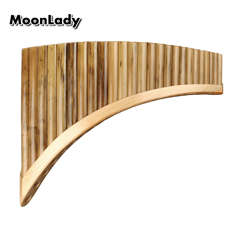 

25 Pipes Pan flute Upscale Romanian Folk Instrument Water Bamboo Pan Flute Panpipes G Key Handmade Woodwind Instrument in G Key
