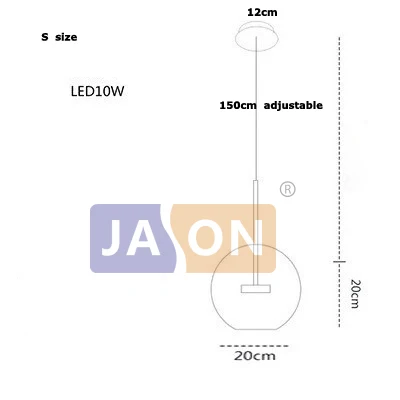 s size 1light 1ball Светодиодный Nordic железа Стекло белый пузырь дизайнерский светодиодный светильник. Подвесной светильник для фойе - Цвет корпуса: s size 1light 1ball
