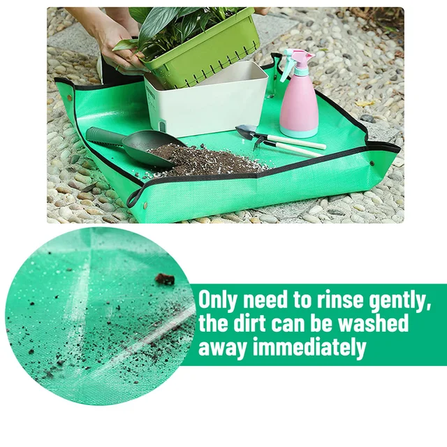 50/68/100 Cm -Es Növények Repotja Szőnyeg Kerti Cserepes Ültetési Zamatos Virágokhoz Beltéri Transzplantáció Vízálló - Image 4