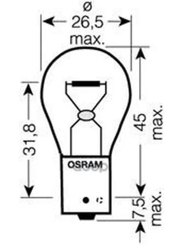 Лампа Py21w 24v 21w Bau15s Truckstar Pro Больше Света 1 Шт. 24v 21w Bau15s 5x Fs10 Osram арт. 7510TSP