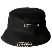 Складная Рыбацкая Кепка для рыбалки, для рыбалки на открытом воздухе, для охоты, крутая, унисекс, железное кольцо, Панама, шляпа на лето и осень, модная одноцветная Рыбацкая шляпа от солнца