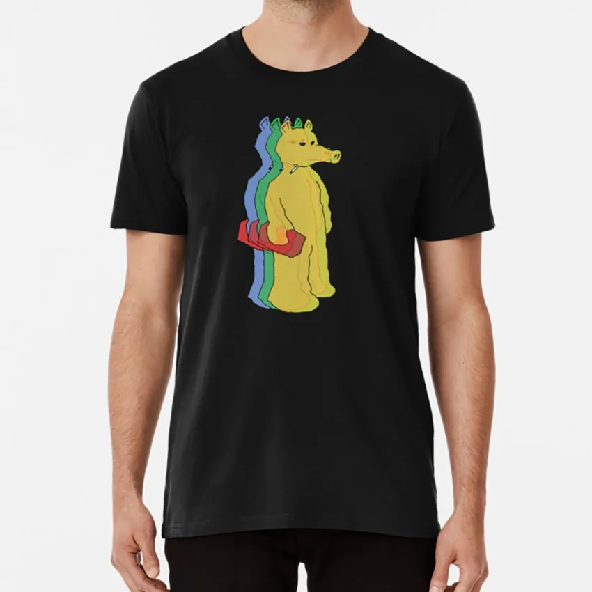 Quaz Trip футболка quasimoto merch мультфильм подарите ему ее хип-хоп Музыка quas quaz - Цвет: Черный
