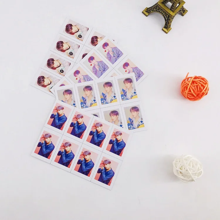 4 шт./компл. v jungkook rm suga jin jhope jimin один дюйм маленького размера карты подарок - Цвет: rm
