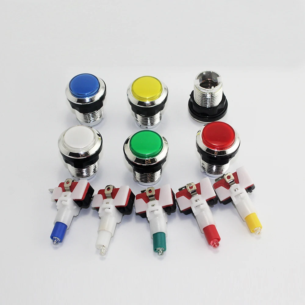 

33mm Square Push Button Switch LED Illuminated microswitch Game accessories