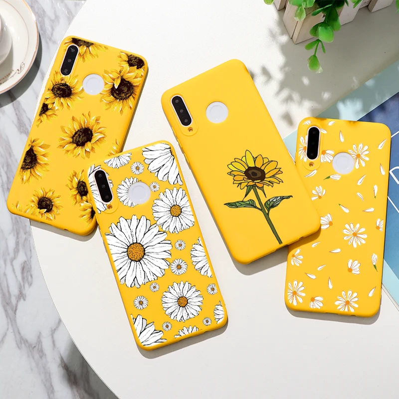 Fruit Flower Soft Phone Case For Huawei P30 P20 P40 Pro P10 P9 P8 Lite