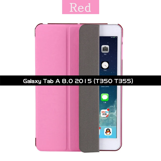 SM-T350 SM-T355 Magnetic Case for Samsung Galaxy Tab A 8.0 SM-T350 SM-T355 T350 WI-FI 3G LTE Funda PU Leather Smart Cover Stand Flip Case - Цвет: SM-T350 SM-T355