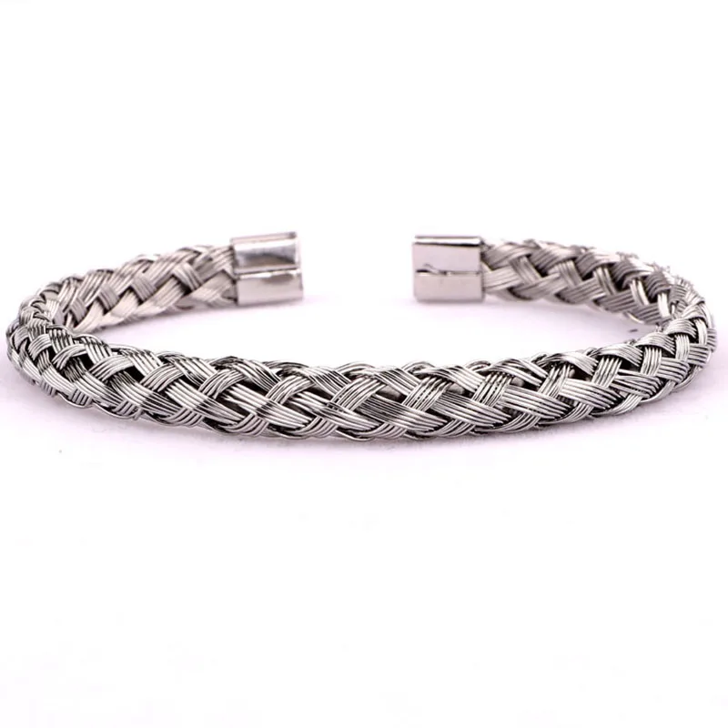 3PC/SET Men Jewelry Bracelet Set CZ Pave Crown Charm Bracelet Stainless Steel Bangle Beaded Macrame Bracelet - Image 6