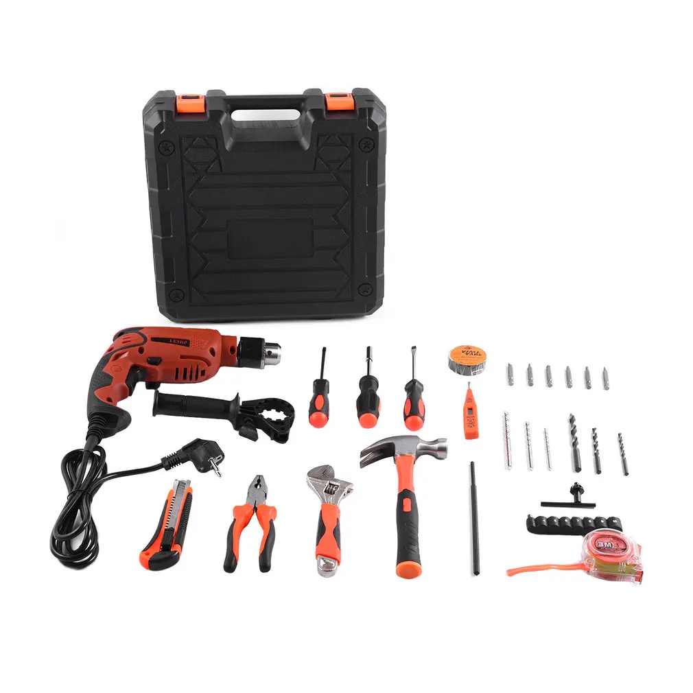 

LESHP 35 Pcs 600W Electrodrill Project Kit Robust Universal Multi-functional Precision Maintenance Repair Instrumental Set