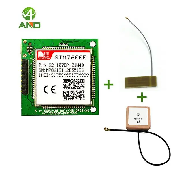 With GPS 4G antennas LTE CAT1 модуль SIM7600E мини плата, SIM7600E breakout core Модель BK-SIM7600E 1 шт - Цвет: With GPS 4G antennas