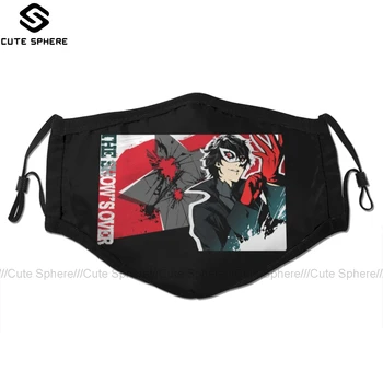 

Persona Mouth Face Mask Persona 5 Joker Facial Mask Fashion Funny with 2 Filters for Adult