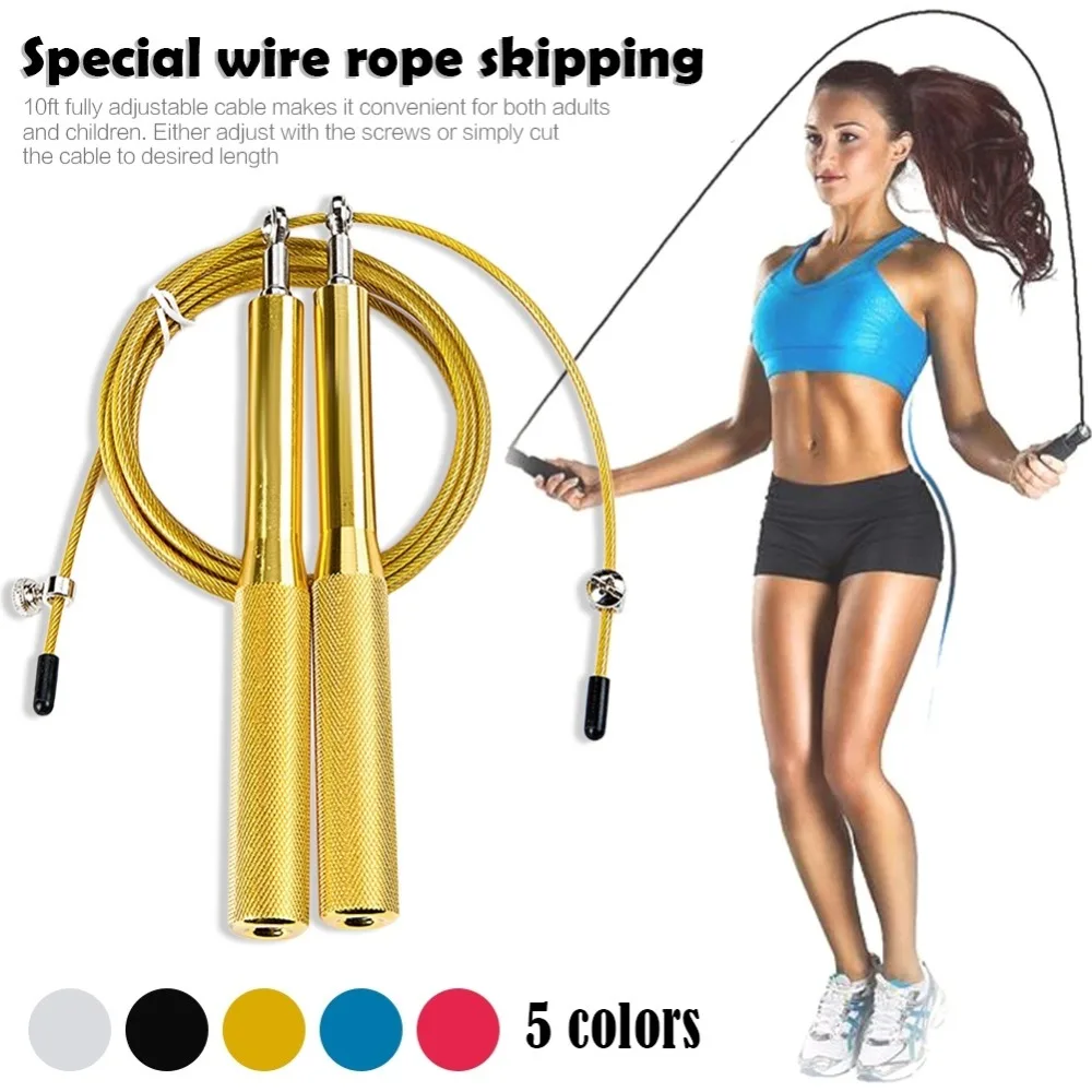 

3-meters Crossfit Speed Jump Rope Fitness Counter Gym Jumprope Speed Sports Smart Rope Fitness Exercise Workout Equipment