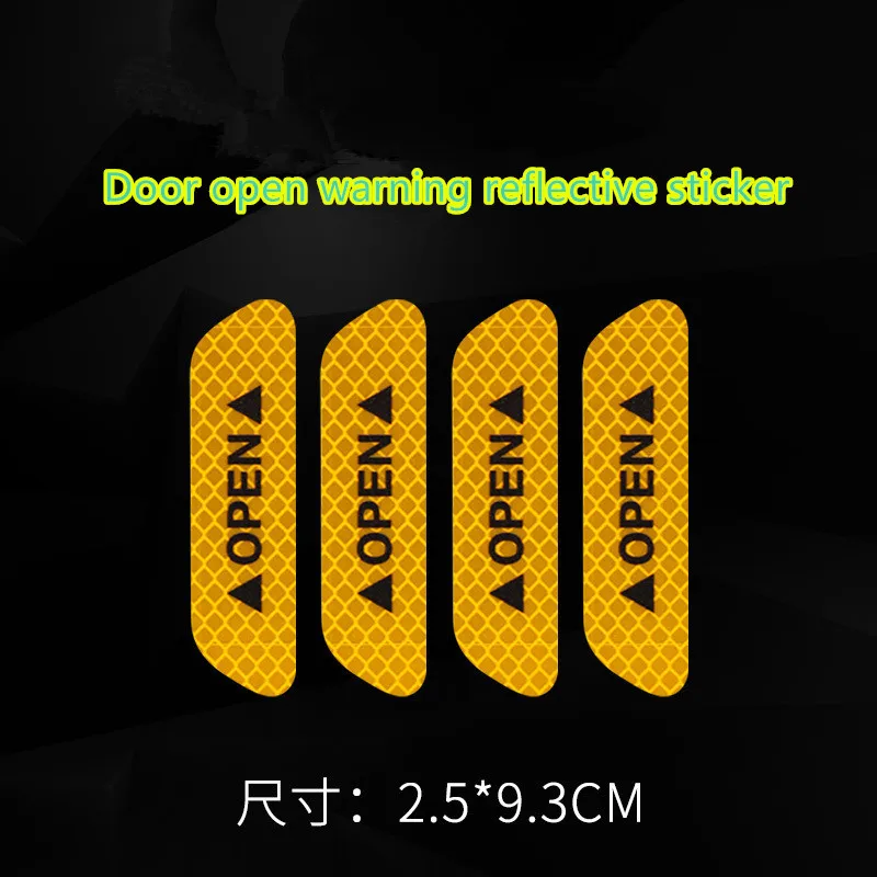 4 шт./компл. предупредительный знак светоотражающая лента универсальные