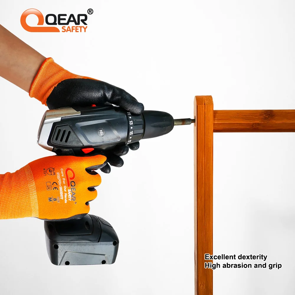3 Pairs Nitrile Rubber Coated Work Gloves, Oil/Greasy Resistance Palm, And Good Dexterity,Quality Liner,Mechanic Work Safety