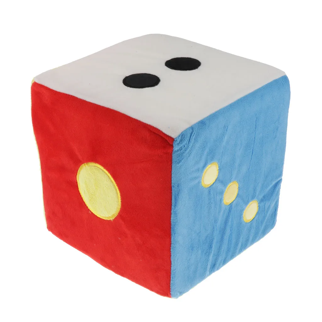 20cm Large 6 Sided Plush Dice Kids Stuffed Toys Cubic Pillow Cushion Sofa Decoration for Children