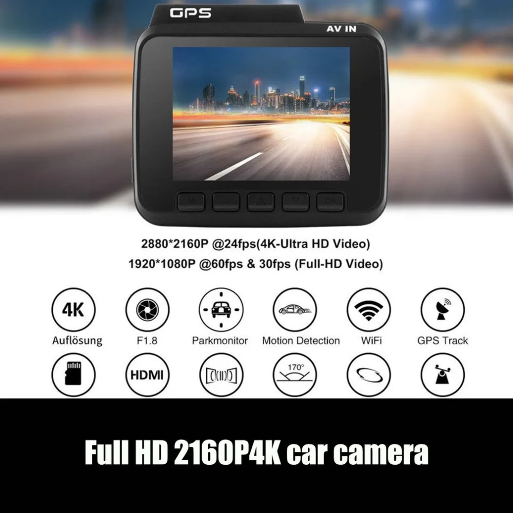 Горячая Gs63H одна камера Автомобильный видеорегистратор Встроенный Wifi Gps g-сенсор камера 170 супер широкоугольный объектив 4K Ultra Hd Wdr водительский рекордер