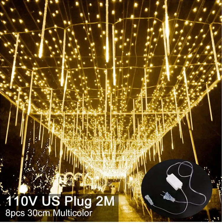 Warm White US Plug 3 20LED светильник "ветви ивы", рождественские украшения для дома, рождественский подарок, новогодний декор, рождественские настольные декоративные светильники - Цвет: Warm White US Plug 3