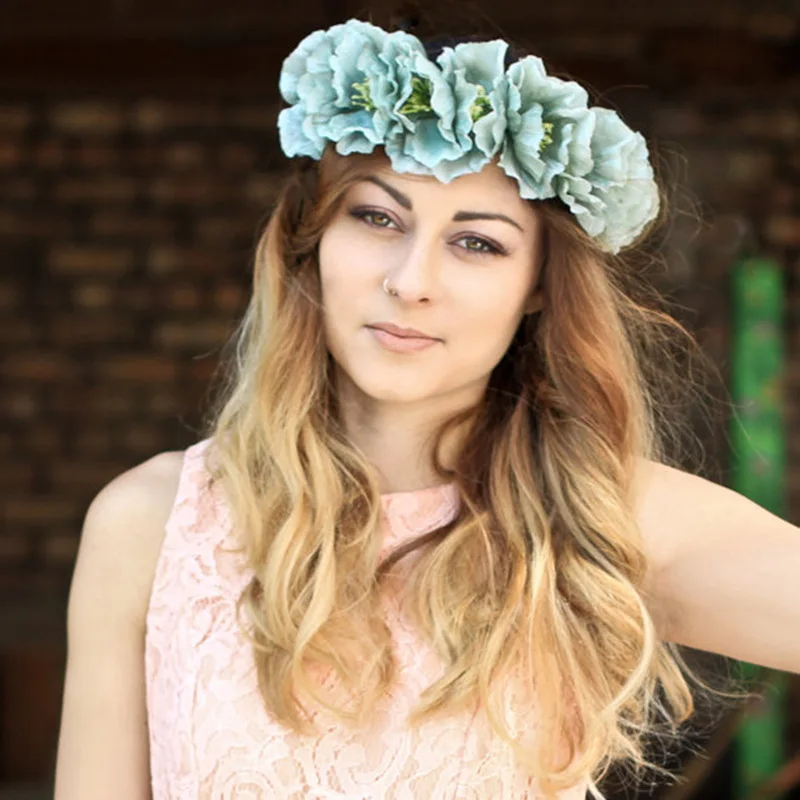 

Model Fabric Garland Europe And America Hot Sales Wedding Photo Shoot Accessories Garland Corolla Headwear Garland