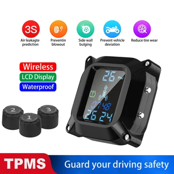 

Smart Car TPMS Tyre Pressure Monitoring System Solar Power Digital LCD Display Auto Security Alarm Systems Tyre Pressure