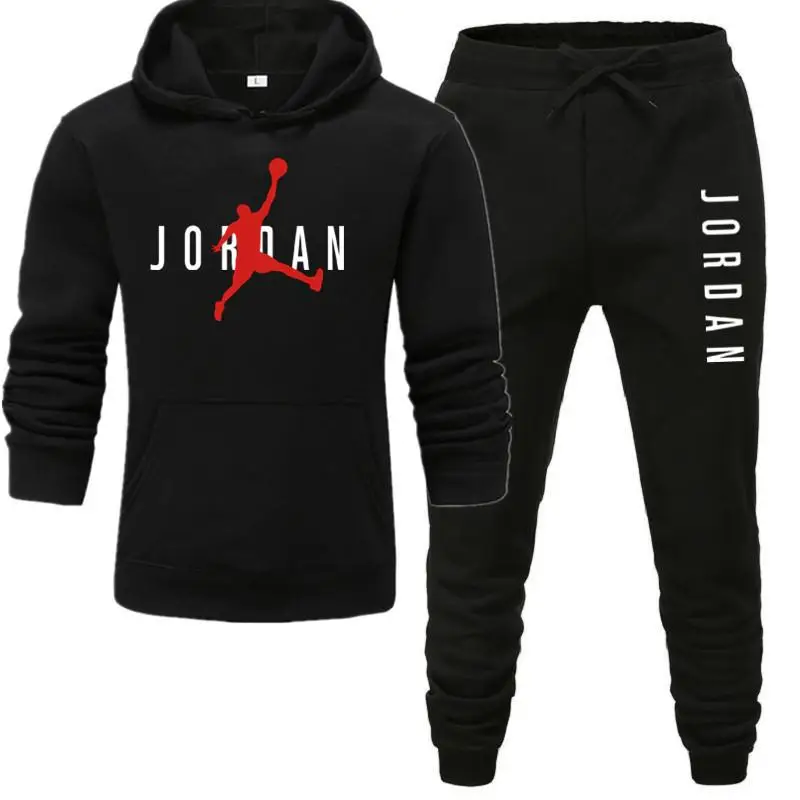 Новый Для мужчин толстовки костюм Jordan 23 спортивные костюмы трикотажный свитер с кофтой Флисовая