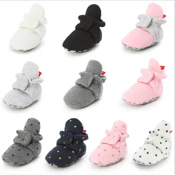 

Cute Winter Baby Shoes Booties Newborn Socks Shoes Boy Girl Toddler First Walkers Cotton Soft Anti-slip Warm Infant Crib Shoes