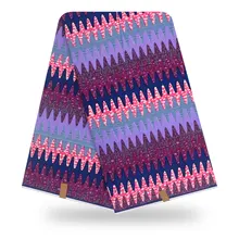 Модная замечательная настоящая голландская восковая ткань новая фиолетовая набивная хлопковая африканская восковая ткань