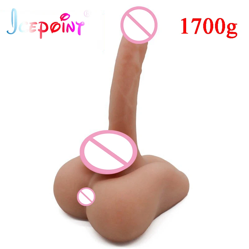 Mini Sex Dolls Anal Long Dildo no vibration Realistic Penis Big Dildo with Anal Hole Sex Toys for Women Gay Sex Products for Man