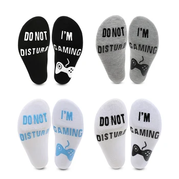 

Amazon's popular three-dimensional words do not disturb the game socks fun socks games non-slip glue dispensing process