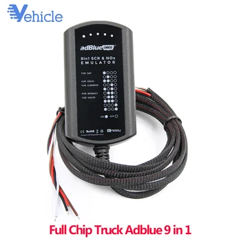

10PCS Full Chip Adblue Emulation 9 in1 Universal Emulator For Trucks for Volvo/for Ford/for MAN EU4/5 Truck Emulator Box