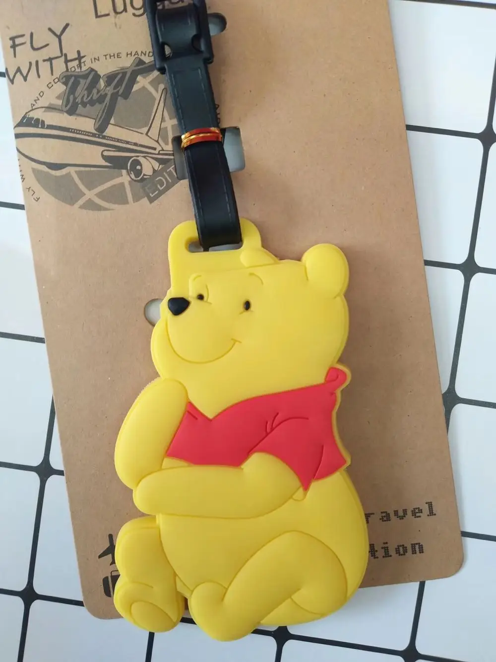 see chart Tigger Eeyore аниме багажная бирка Подвески портативный дорожный ярлык чемодан ID адрес держатель для багажа бирки новые подарки - Цвет: see chart